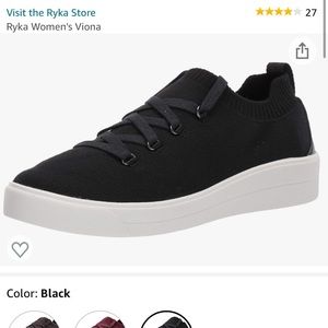 Ryka Heathered Knit Slip-On Shoes - Viona black size Womans 9